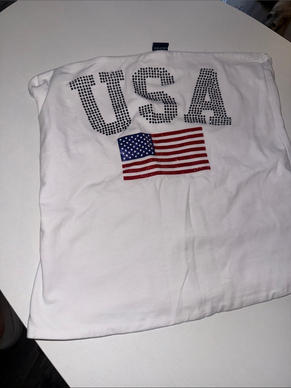 White USA Flag Graphic Men's Shirt